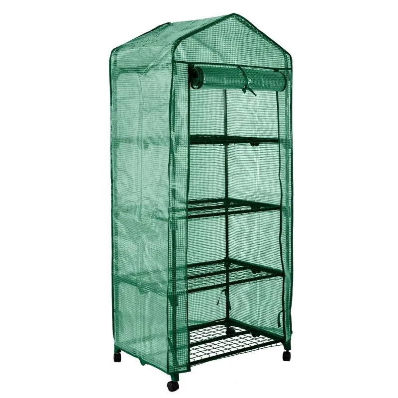 Szklarnia 69*49*160 Cm,folia PVC, Metalowa Konstrukcja,kółka NEO