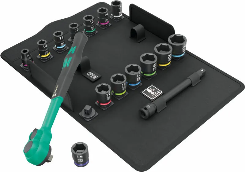 Grzechotka Zyklop Comfort Sb 13 3/8'' W Zest. Metrycz, 11 Cz. WERA