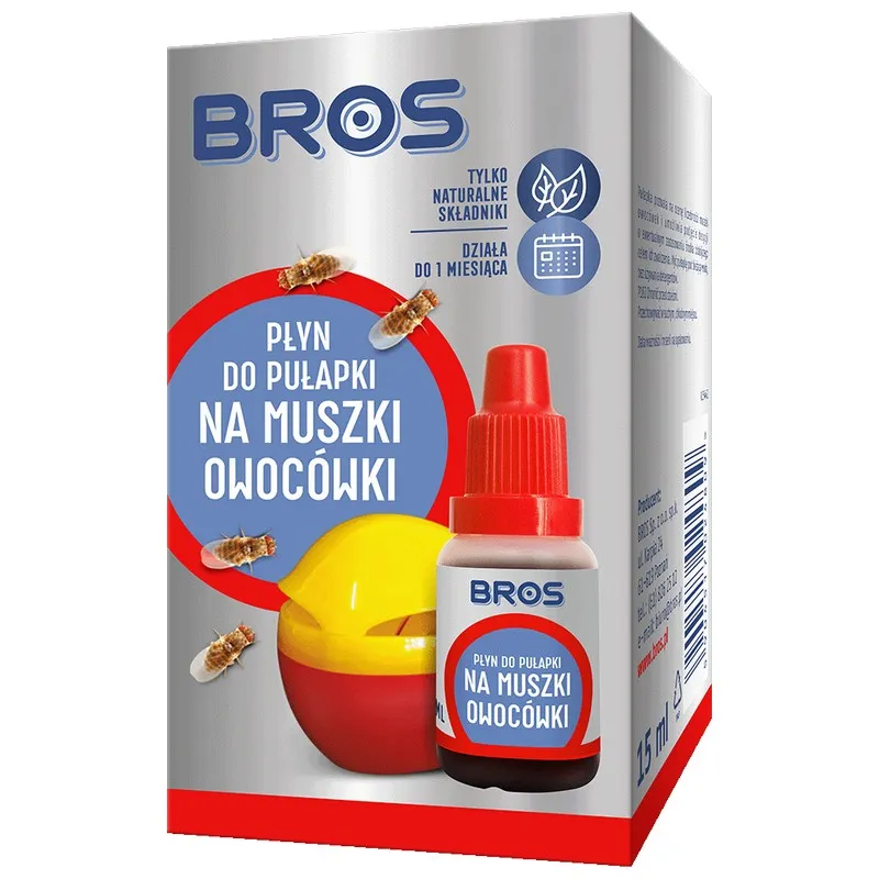 Płyn Do Pułapki Na Muszki Owocówki 15ml BROS