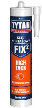 Klej Montażowy FIX2 High Tack 290ml TYTAN - Biały