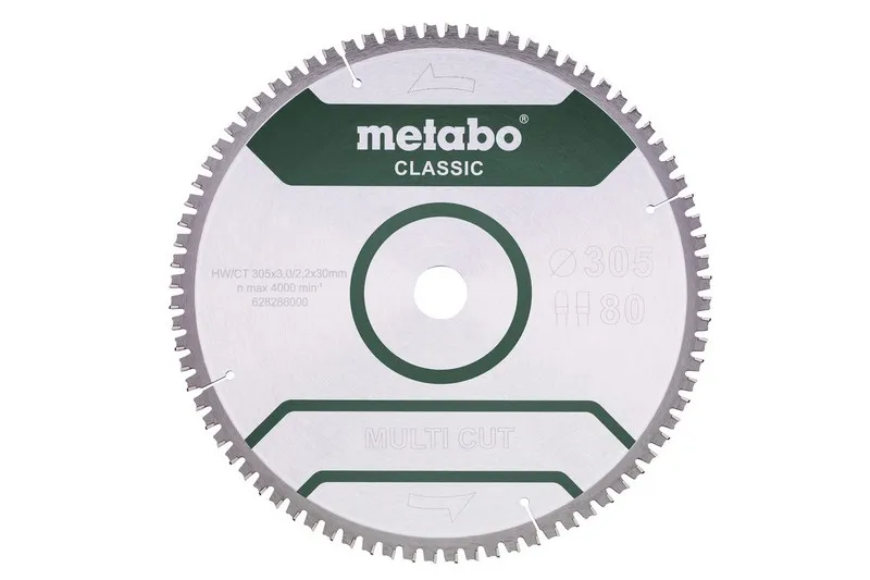Piła Tarczowa Multi Cut Classic 305*30MM Z80. METABO