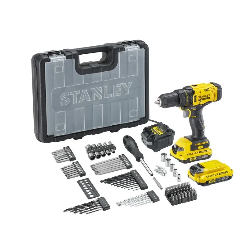 Wiertarko-Wkrętarka Akumultorowa V20 2*2.0AH + Akc. STANLEY