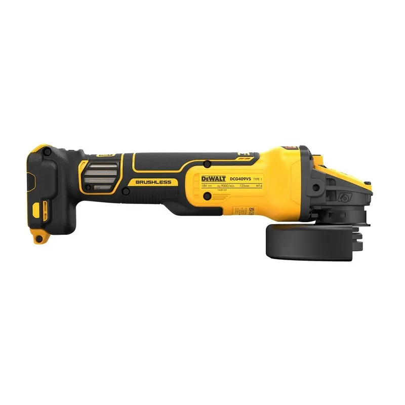 Szlifierka Kątowa Akumulatorowa 125 mm Xr 18V 0*AH Reg. Obr. DEWALT