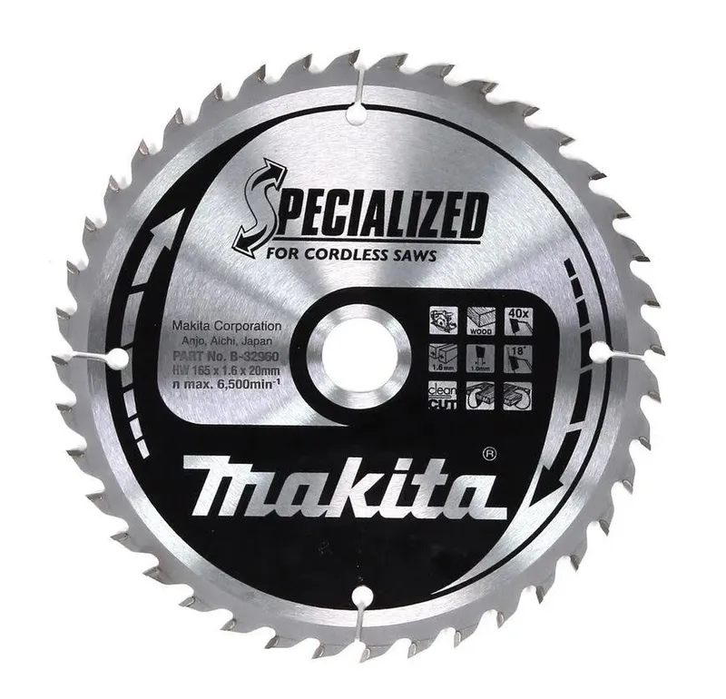 Tarcza Tnąca Do Drewna Specjalized 165*20*40T MAKITA