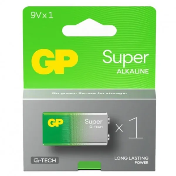 Bateria Super Alkaline 9.0V GP BATTERY