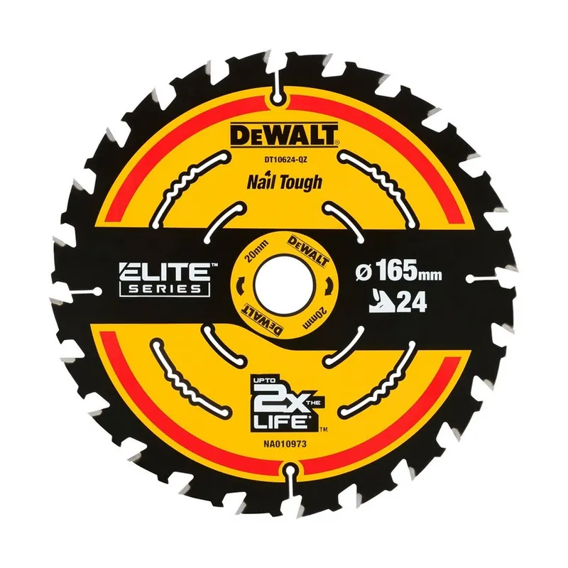 Piła Tarczowa Do Drewna Elite 165*20MM 24 Zęby DEWALT