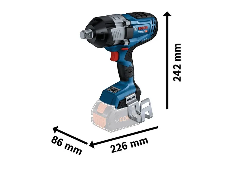 Klucz Udarowy Akumulatorowy 3/4'' Gds 18V-1600 0*AH BOSCH