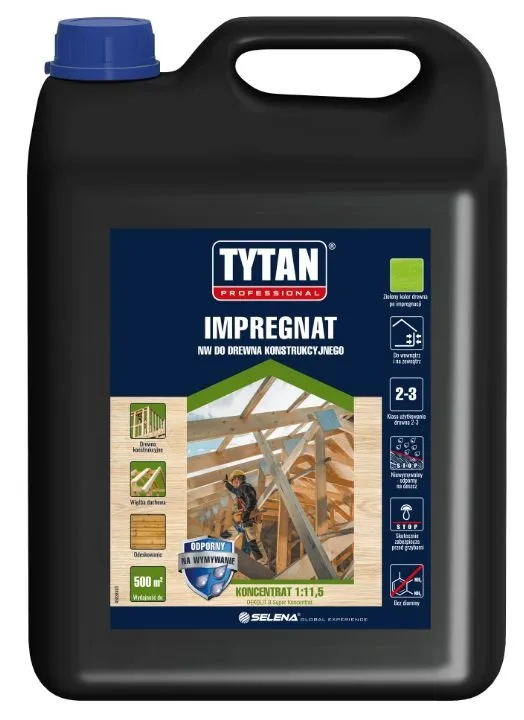 Impregnat Do Drewna Konstrukcyjnego Nw 1:11,5 5kg TYTAN - Granatowy