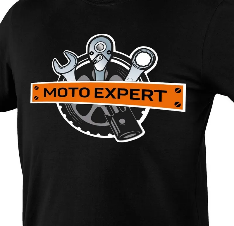 T-Shirt Z Nadrukiem Moto Expert Rozmiar M NEO