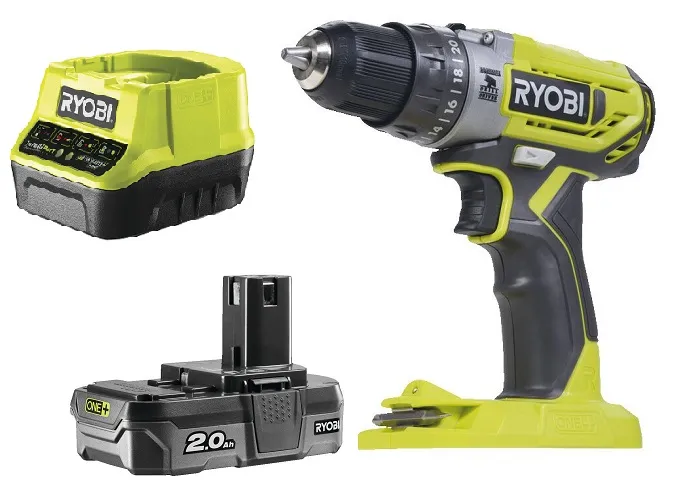 Aku. Wiertarko-Wkrętarka Udar. R18PD2-120B 18V 1*2.0AH One+ RYOBI