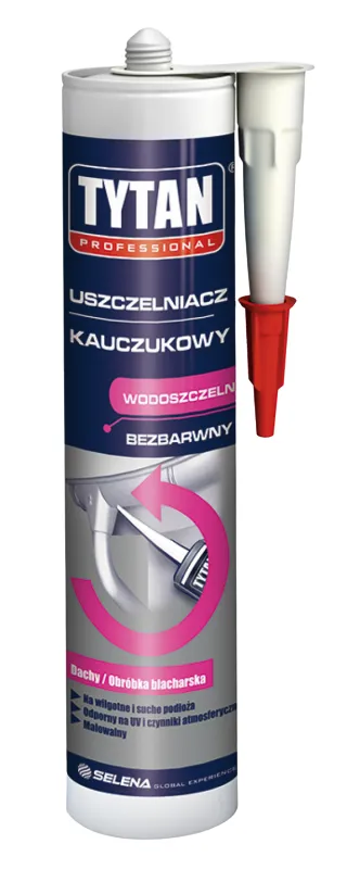 Uszczelniacz Kauczukowy Bezbarwny 280ml TYTAN