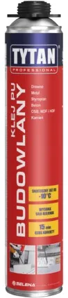 Pianoklej Budowlany Pistoletowy 720 ml TYTAN - Szary