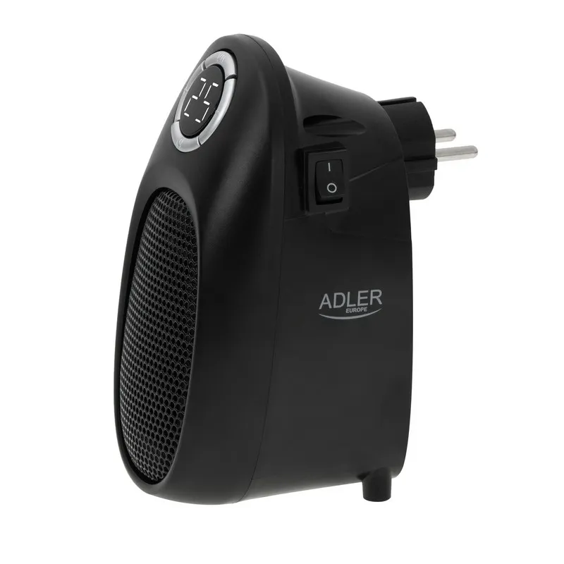 Termowentylator Gniazdkowy Ad 7726 ADLER - Czarny