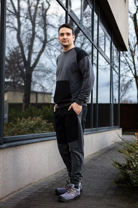 Spodnie Dresowe Comfort, Rozmiar M NEO - Szaro-Czarne