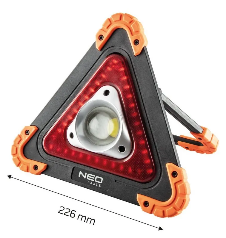 Lampa Bateryjna + Trójkąt Ostrzegawczy 2 w 1 NEO
