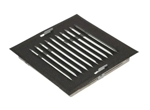 Kratka Metalowa Skośna W Ramce Z Siatką 14*14CM Grafit Mat AIR ROXY