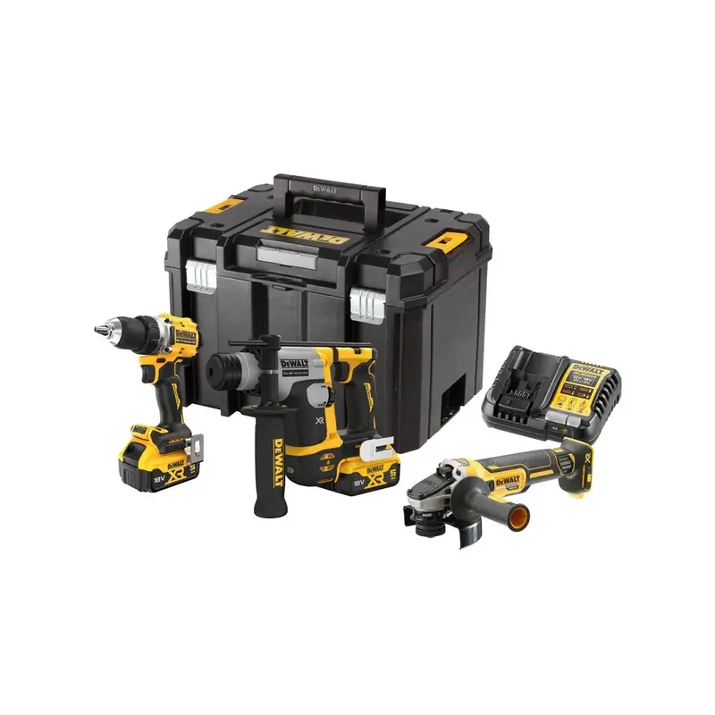 Zestaw Narzędzi 18V Xr DCD800 + DCH172 + DCG405 2*5.0AH DEWALT