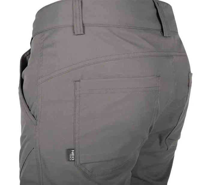 Spodnie Robocze Outdoor 2 Way Stretch, Rozmiar M NEO - Szare