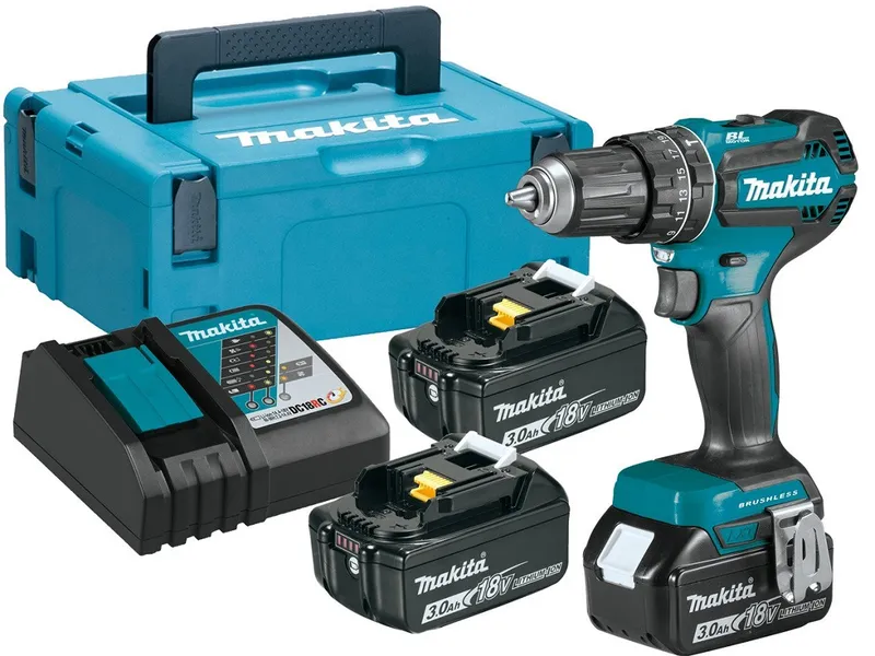 Wiertarko-Wkrętarka Akumulatorowa Udarowa Bldc 18V 3*3.0AH MAKITA