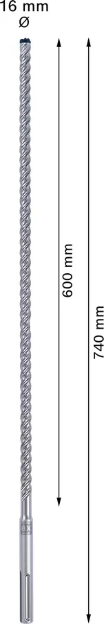 Wiertło Do Młotów SDS-MAX 8X Expert 16*600/940MM BOSCH