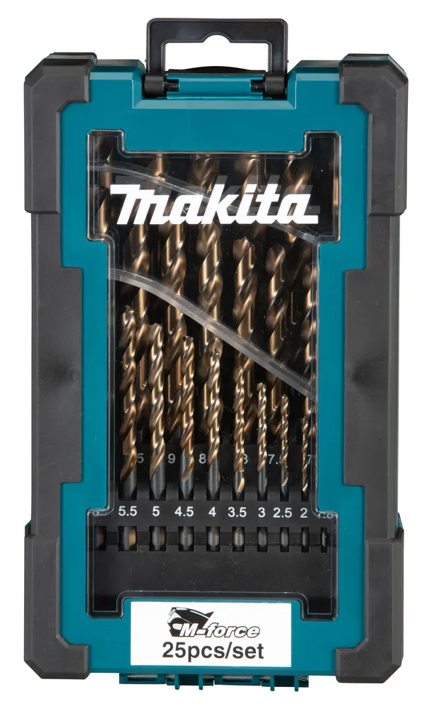 Zestaw Wierteł HSS Tytan M-Force Do Metalu 1.0-13MM 25 szt. MAKITA