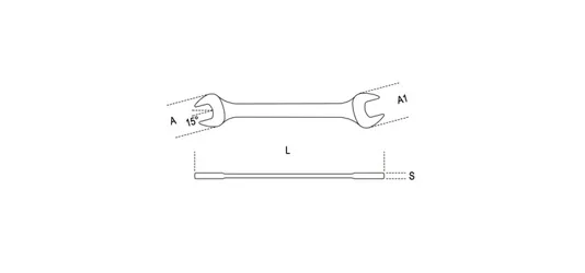Klucz Płaski Dwustronny 19*22MM BETA