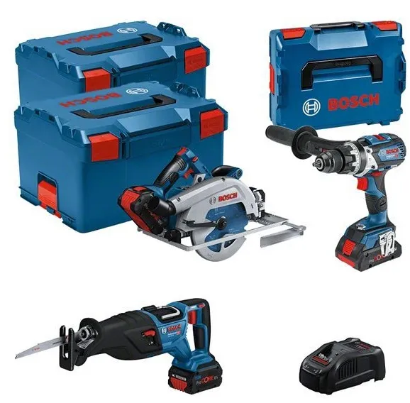 Zestaw Narzędzi 18V Gsb+gks+gsa 1*4.0AH + 2*5.5AH BOSCH