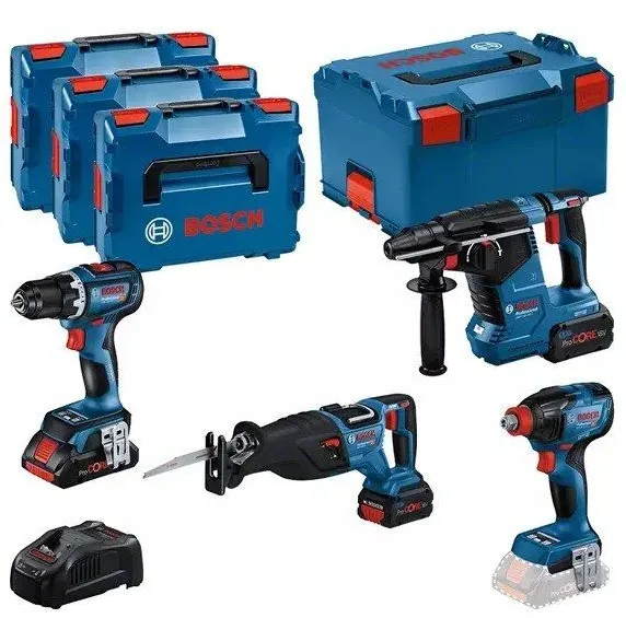 Zestaw Narzędzi 18V Gsr+gdx+gbh+gsa 1*4.0AH + 2*5.5AH BOSCH
