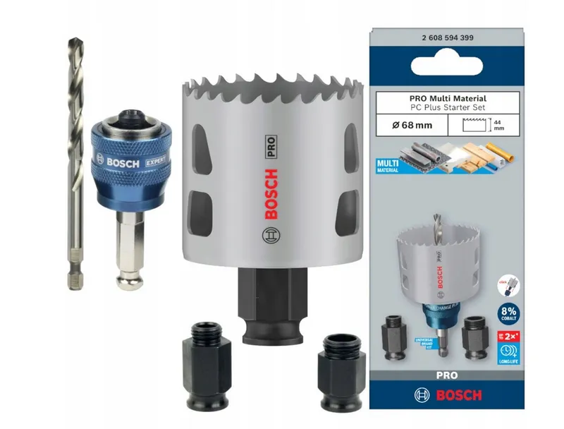 Piła Otwornica PRO Multi Material Pc Plus 68 mm Starter Kit BOSCH