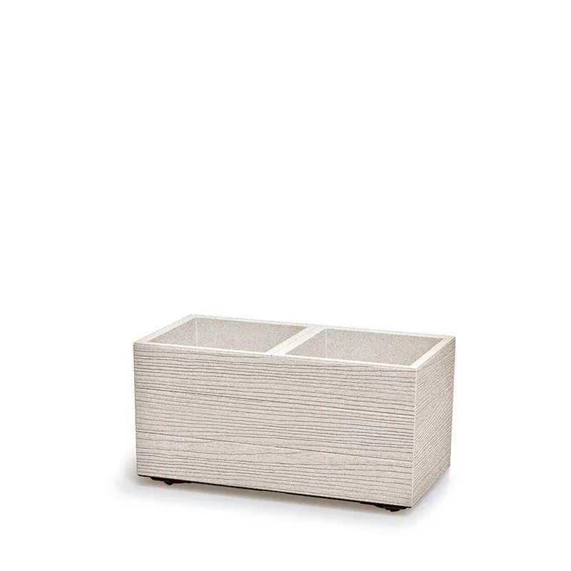 Doniczka Madera Case Eco Wood - Biały Fsc Mix PROSPERPLAST