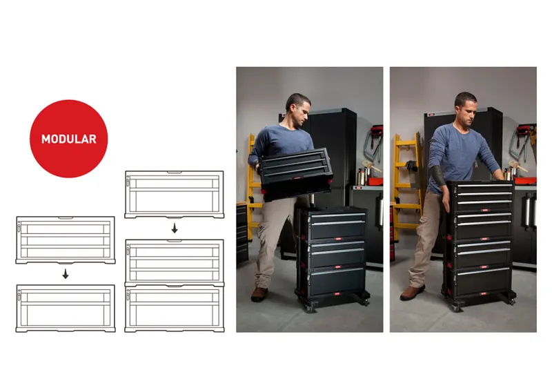 Regał / Wózek Narzędziowy - 6 Szuflad KETER Tool Chest