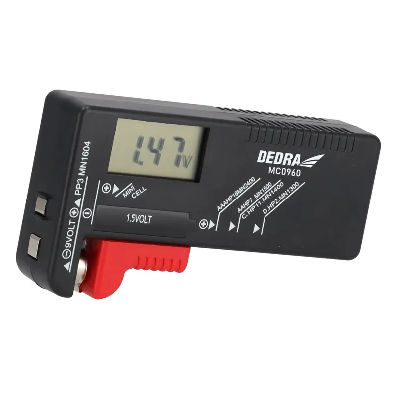 Tester Baterii 1.5V I 9V DEDRA