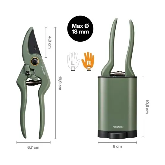 Plant Care Sekator Z Pojemnikiem FISKARS