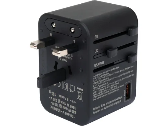 Adapter Podróżny Uniwersalny USB-C Pd 65W YATO