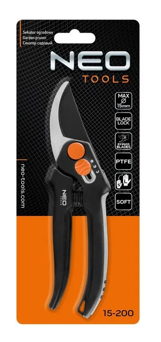Sekator By-Pass 185mm Zakres Do 15mm Regulowany Rozstaw NEO