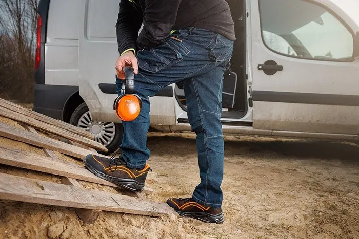 Półbuty Robocze S1 Sr Stalowy Podn.pomarańczowe ROZM.45 NEO