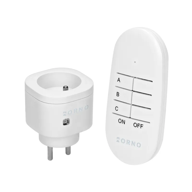 Zestaw Bezprzewodowych Gniazd Mini, Sterowanych Pilotem 1+1 VIRONE