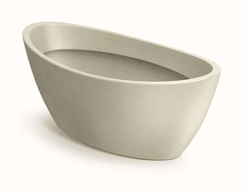 Doniczka Aria Oval - Piaskowy PROSPERPLAST