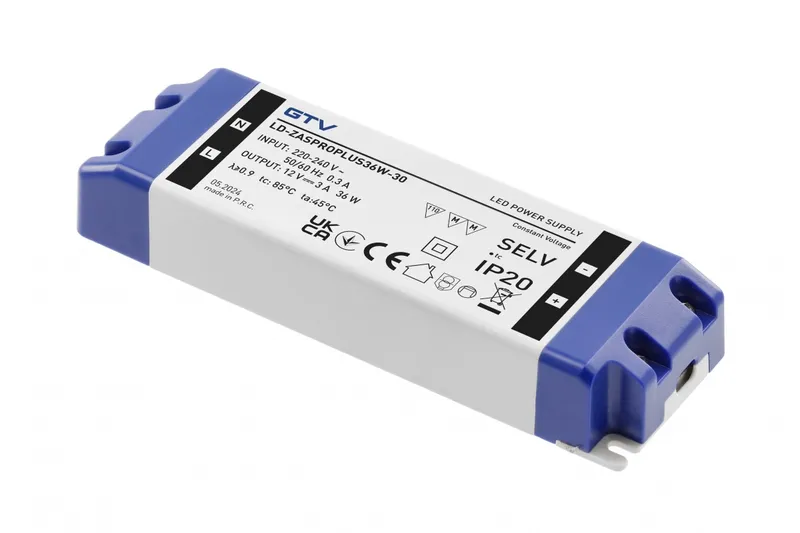 Zasilacz LED PRO 12V 36W 220-240V IP20 GTV