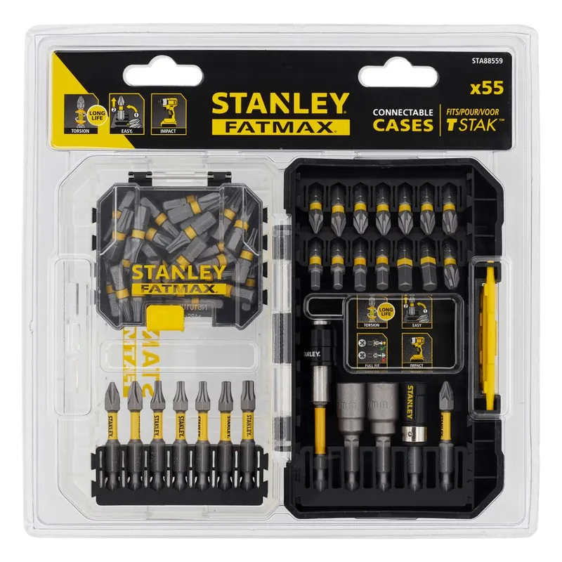 Zestaw Bitów Fatmax Impact 55 szt. STANLEY