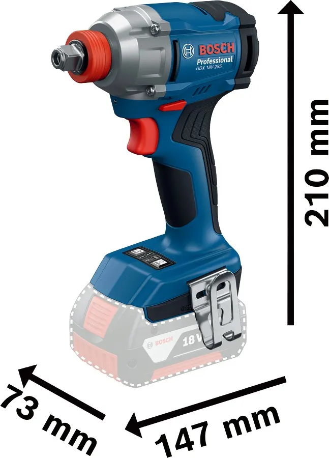Zestaw Combo 18V Gdx 18V-285 + Gsb 185-LI 2*2.0AH BOSCH