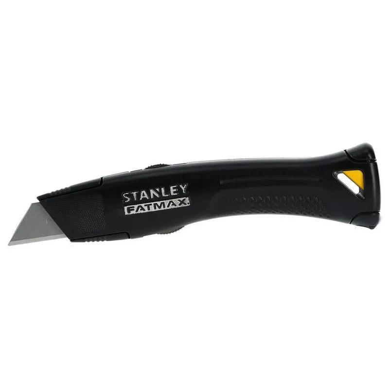 Nóż Heavy Duty Ostrze Trapez Stałe Metalowy STANLEY - Czarny