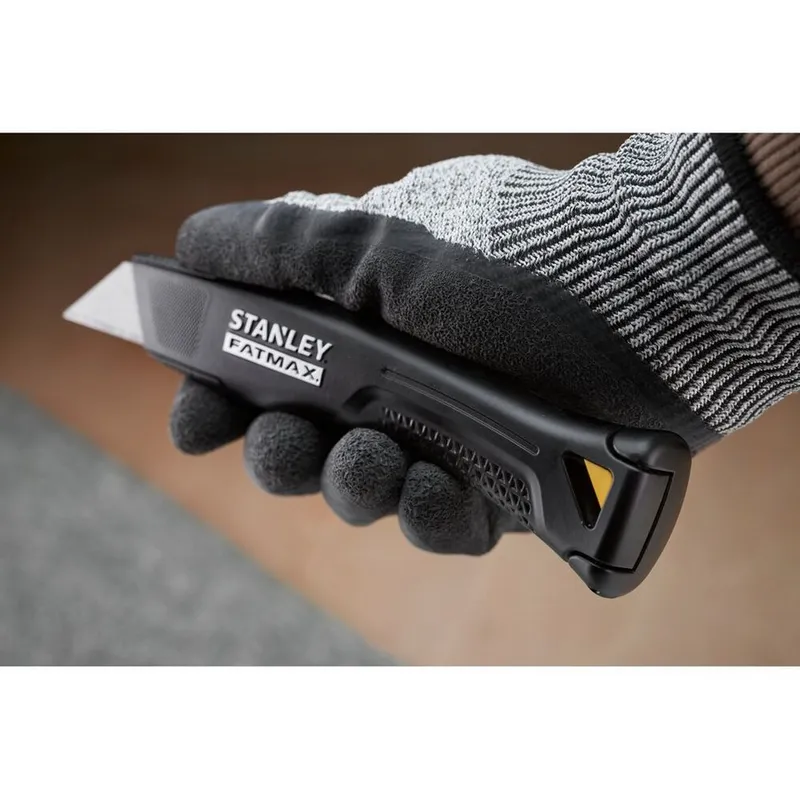 Nóż Heavy Duty Ostrze Trapez Stałe Metalowy STANLEY - Czarny