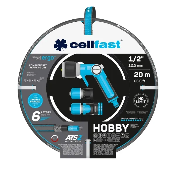 Zestaw Zraszający Hobby 1/2'' 20m Energo CELL-FAST
