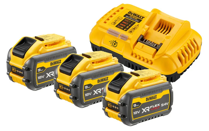 Zestaw Zasilający Ładowarka Xr 54V + 3*9.0AH DEWALT