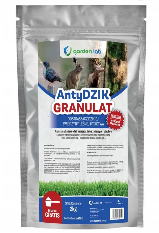 Odstraszacz Zwierzyny Leśnej W Granulacie Antydzik 2kg