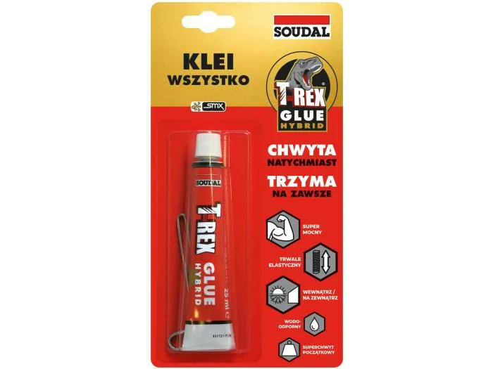 Klej Montażowy T-Rex Gold 25ml Tubka SOUDAL
