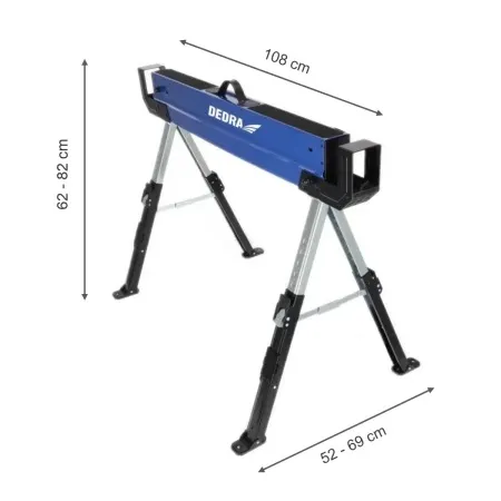Kobyłki Metalowe 2 szt. Udźwig MAX 1180KG/PARA DEDRA