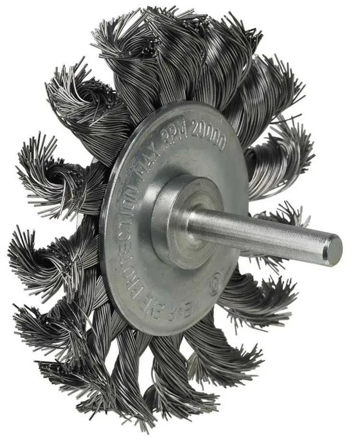 Szczotka Tarczowa Z Trzpieniem Splatana 75mm LUNA