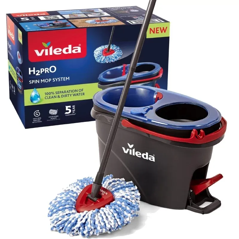 VILEDA Mop H2PRO Box, Mop+wiadro+wyciskacz